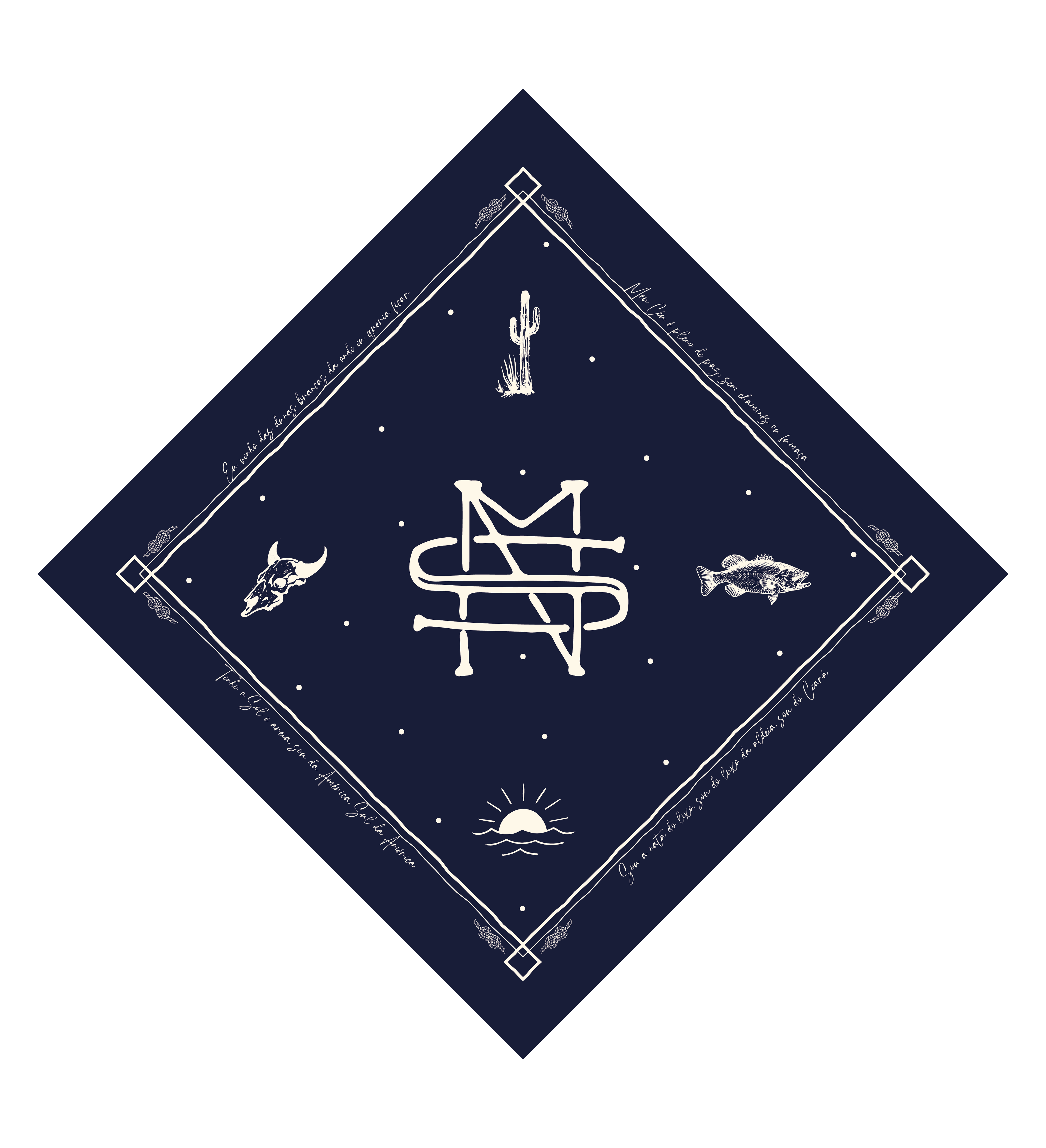 Lenço Terral Azul