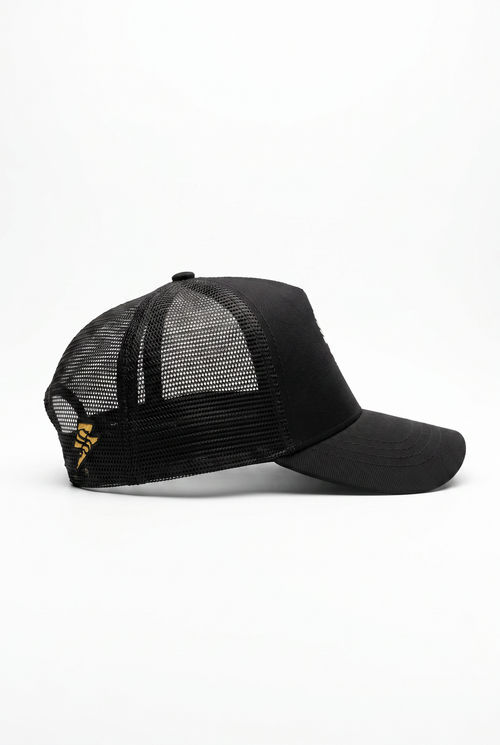 Boné Trucker Logo Preto